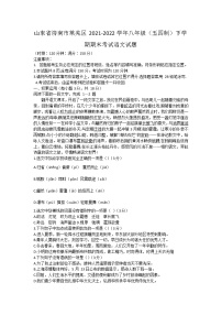 山东省济南市莱芜区2021-2022学年八年级（五四制）下学期期末考试语文试题