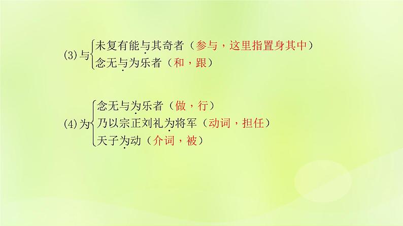 人教版八年级语文上册期末专题复习6文言文基础训练课件05