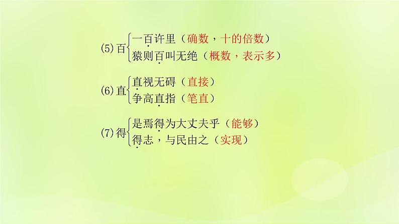 人教版八年级语文上册期末专题复习6文言文基础训练课件06