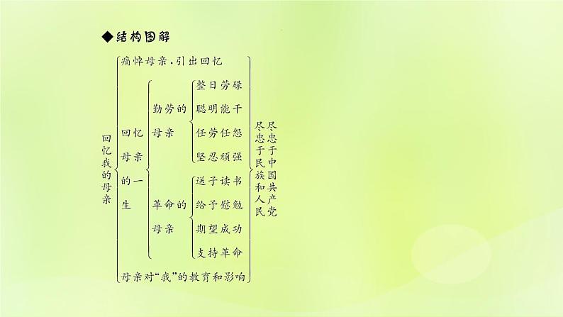 人教版八年级语文上册第2单元6回忆我的母亲课件第6页