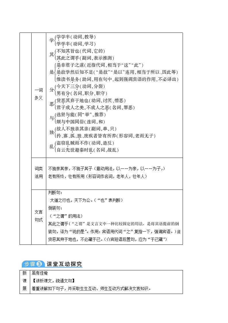人教版八年级语文下册第6单元22礼记二则2教案03