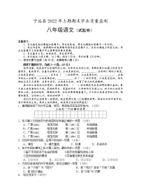 湖南省永州市宁远县2021-2022学年八年级下学期期末质量监测语文试题(word版含答案)