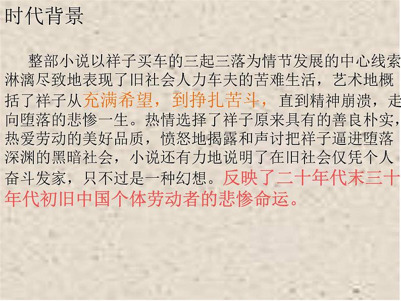 【13】名著导读PPT：《骆驼祥子》07