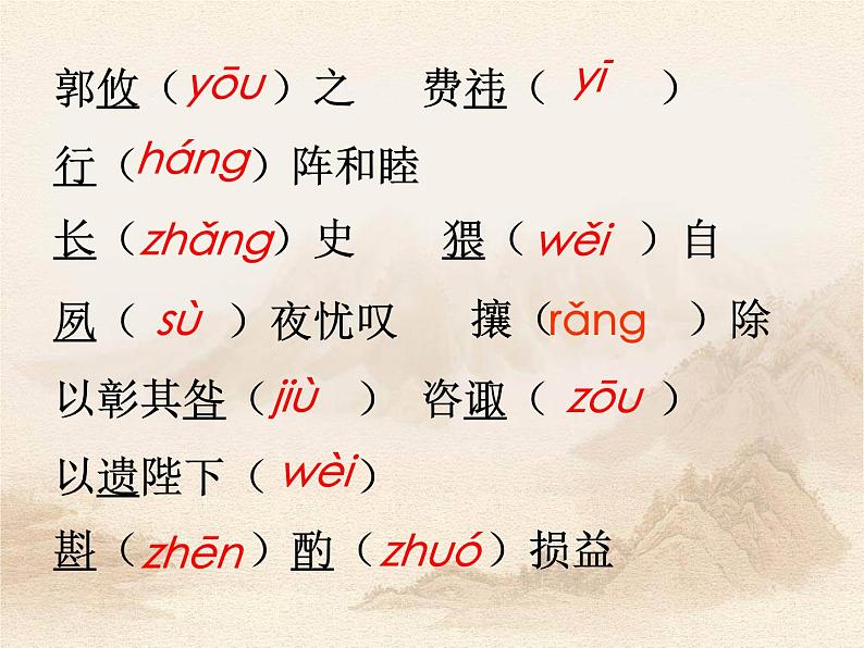 初中语文 统编版 九年级下 第六单元《出师表》第二课时 课件07