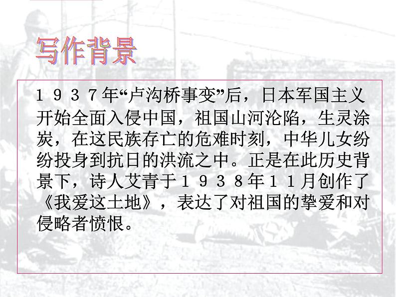 部编版九年级语文上册2.《我爱这土地》课件1第4页