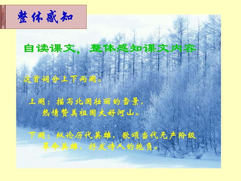 部编版九年级语文上册1《沁园春.雪》优质课件第8页