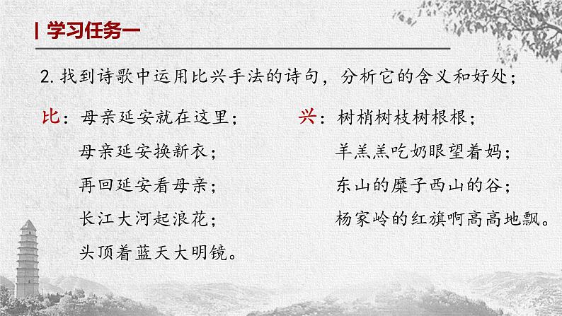 初中 初二 语文《回延安》第二课时 课件第8页