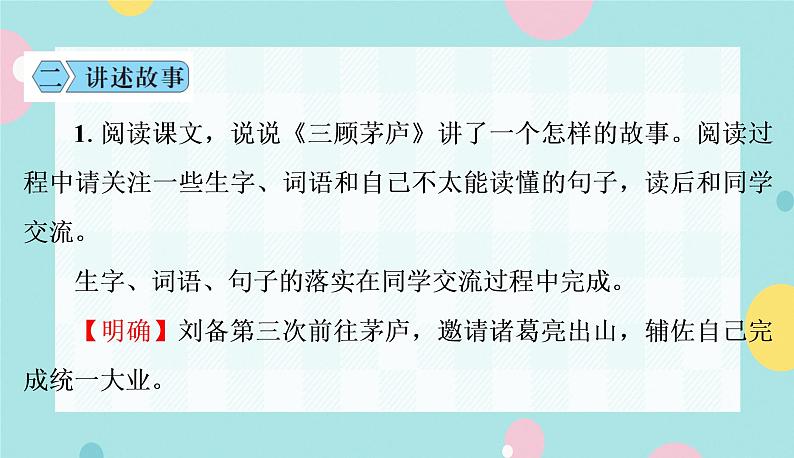 语文9上  24  三顾茅庐第6页