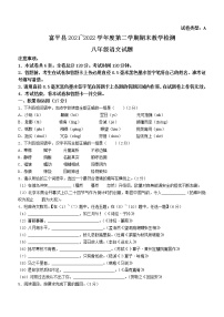 陕西省渭南市富平县2021-2022学年八年级下学期期末语文试题(word版含答案)