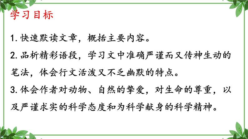 部编版语文七年级上册 教学课件_动物笑谈 302