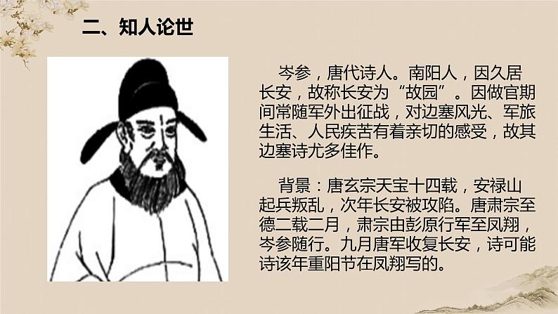 初中 初一 语文 行军九日思长安故园 课件第4页