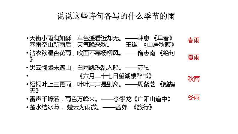 第3课《雨的四季》课件（共23张PPT）2022—2023学年部编版语文七年级上册第5页