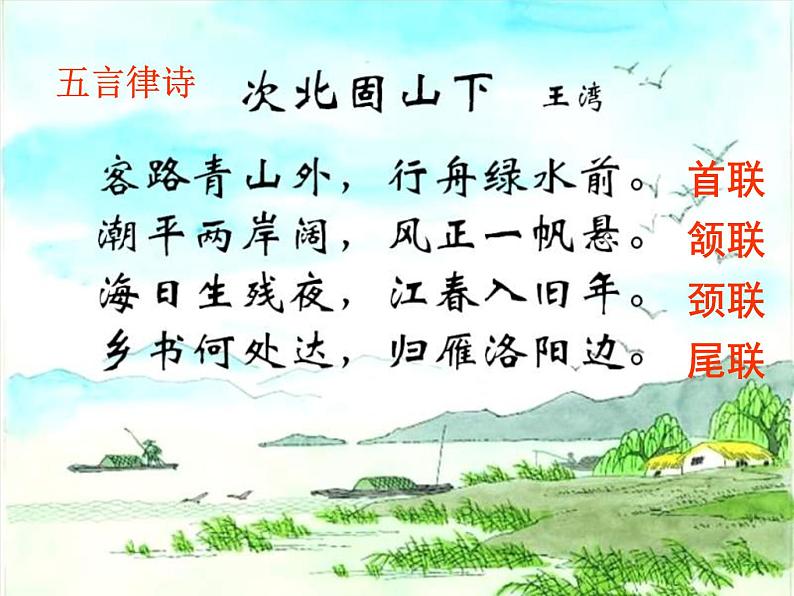 部编版七年级语文上册--4.3《次北固山下》课件02