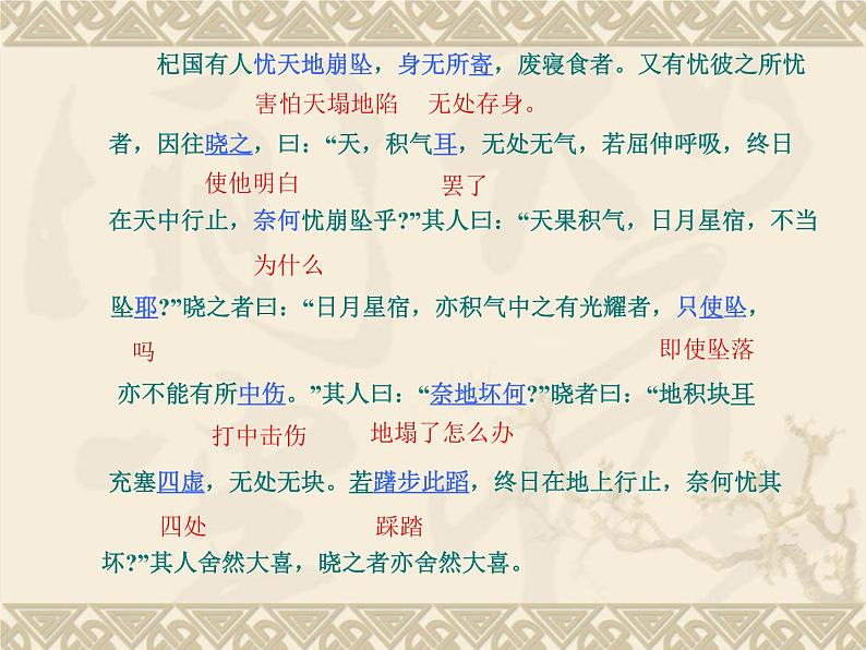 部编版七年级语文上册--22寓言四则-《杞人忧天》课件4第4页