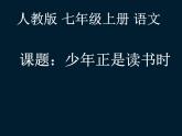 部编版七年级语文上册--综合性学习《少年正是读书时》课件3