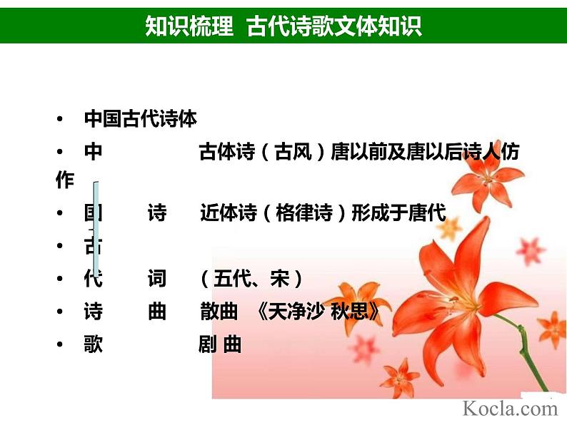 古代诗歌文体知识及语言特点   课件  2022年中考语文一轮复习第4页