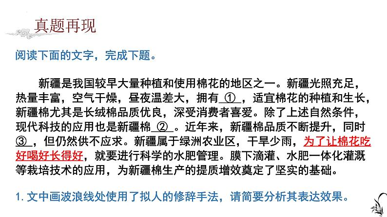 2022年中考语文一轮复习专项：正确运用常见的修辞手法   课件03