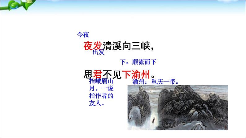 2022年人教部编版七年级上册课外古诗词诵读课件第6页