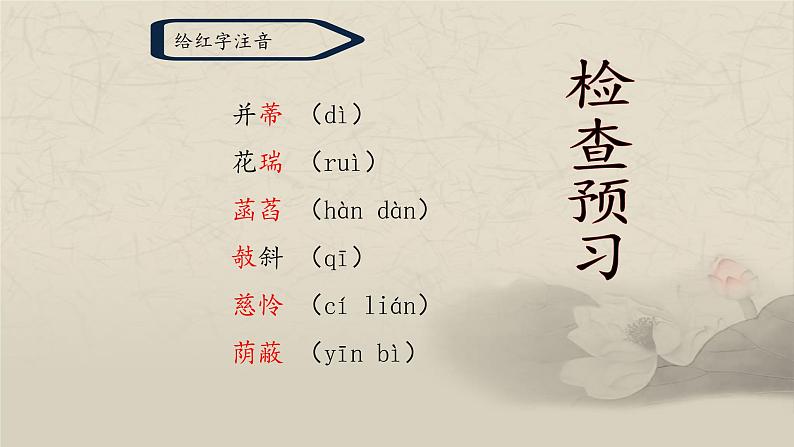 第7课《散文诗二首—荷叶 母亲》课件（共20张PPT） 2022—2023学年部编版语文七年级上册05