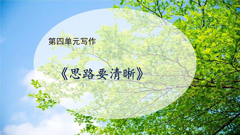 写作《思路要清晰》课件+教学设计01