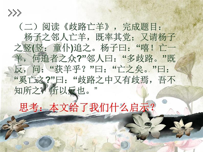课外文言文启示类题目第6页