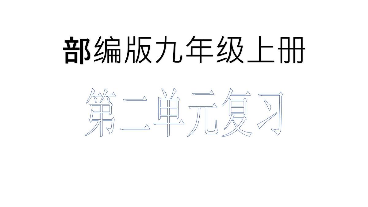 中考复习-九上第二单元议论文复习第1页