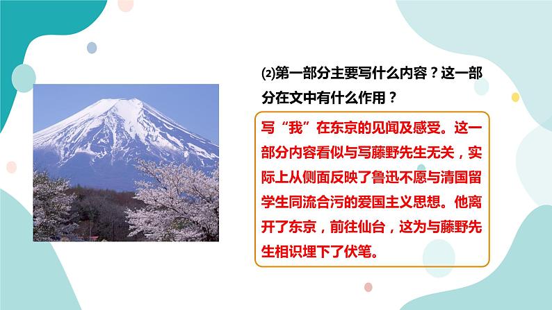 人教版8年级上册语文《藤野先生》（第3课时）课件第7页