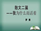第16课《我为什么而活着》课件++2022-2023学年部编版语文八年级上册