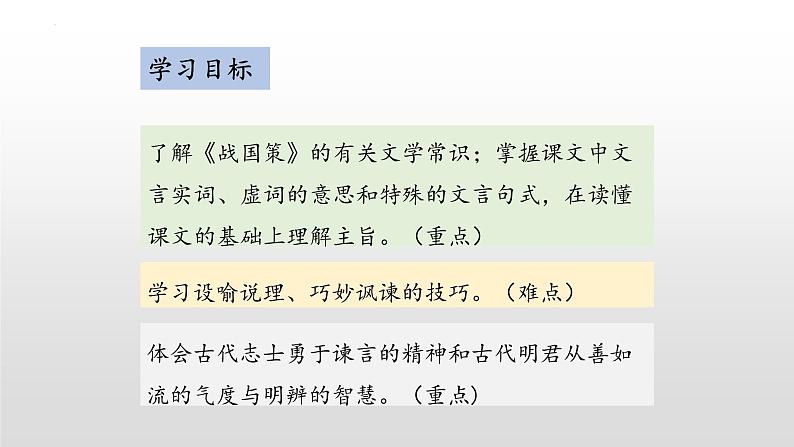第21课《邹忌讽齐王纳谏》课件++2021-2022学年部编版语文九年级下册02