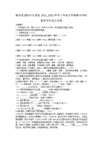 陕西省咸阳市礼泉县2021-2022学年八年级下学期期末学科素养评价语文试卷(word版含答案)