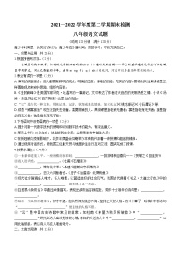 山东省聊城临清市2021-2022学年八年级下学期期末语文试题(word版含答案)
