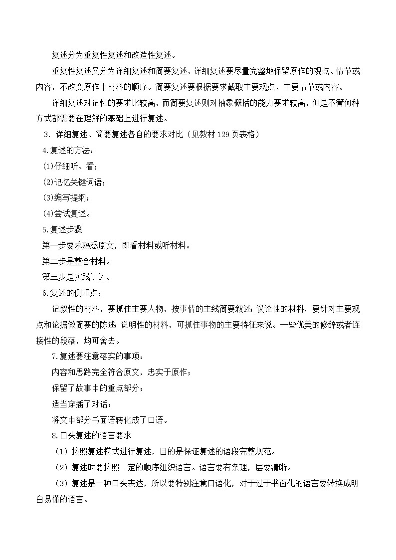 第五单元口语交际《复述与转述》课件+教学设计02