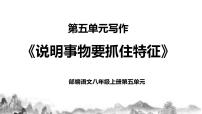 初中语文人教部编版八年级上册第五单元写作 说明事物要抓住特征优质教学ppt课件