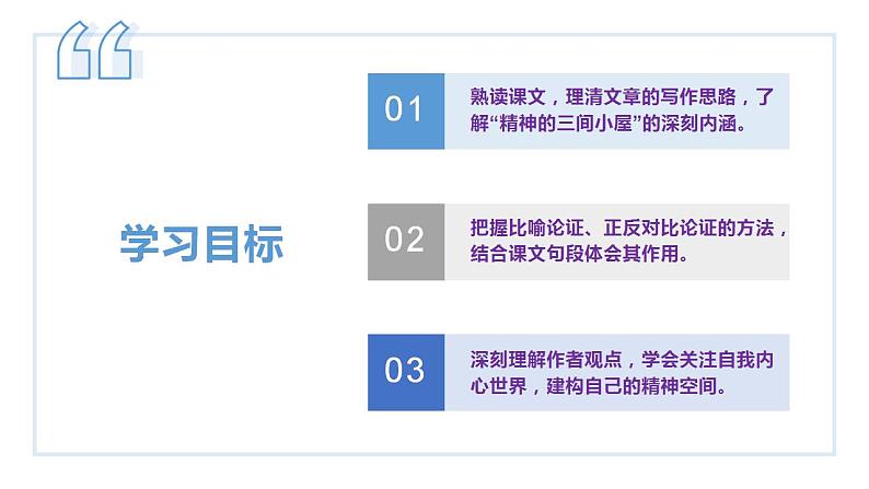 部编版九年级语文上册课件- 精神的三间小屋第3页