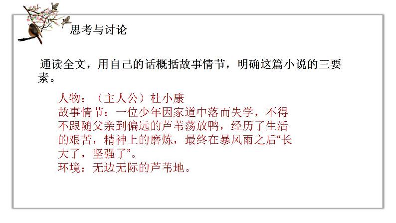 人教版语文九年级上册《孤独之旅》课件+教案+同步练习08