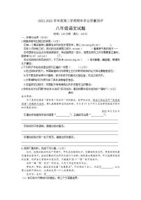 山东省菏泽市成武县2021-2022学年八年级下学期期末考试语文试题(word版含答案)