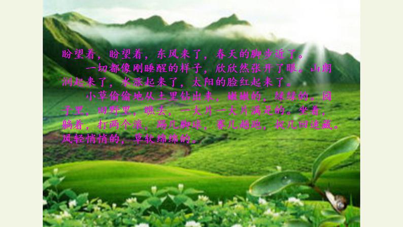 人教部编版语文七年级上册1.春  课件206