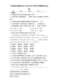 广西贵港市覃塘区2021-2022学年八年级下学期期末语文试题(word版含答案)