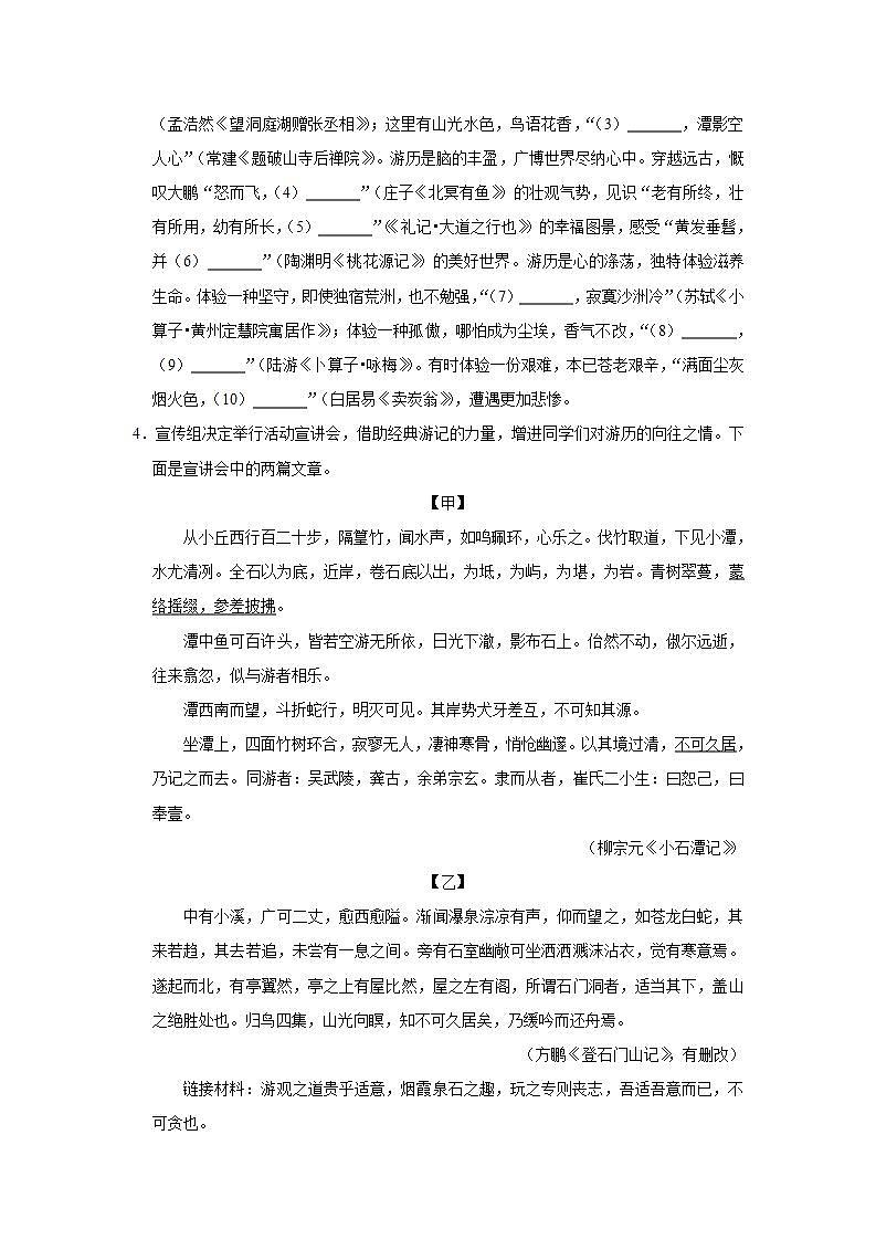 广东省深圳市龙华区2021-2022学年八年级下学期期末语文试卷(word版含答案)02