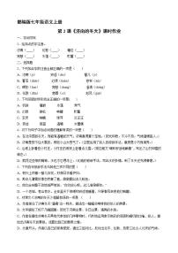 初中语文人教部编版七年级上册2 济南的冬天课时练习