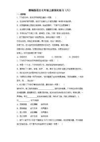 部编版语文七年级上册强化练习（八）