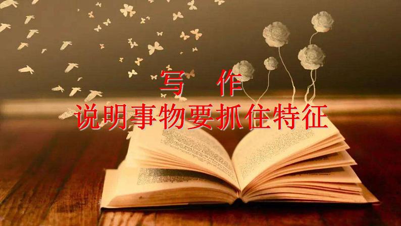 第五单元写作《说明事物要抓住特征》课件  2022-2023学年部编版语文八年级上册01