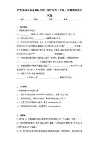 广东省汕头市龙湖区2021-2022学年七年级上学期期末语文试题(word版含答案)