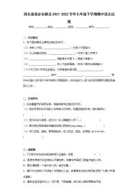 河北省保定市雄县2021-2022学年七年级下学期期中语文试题(word版含答案)