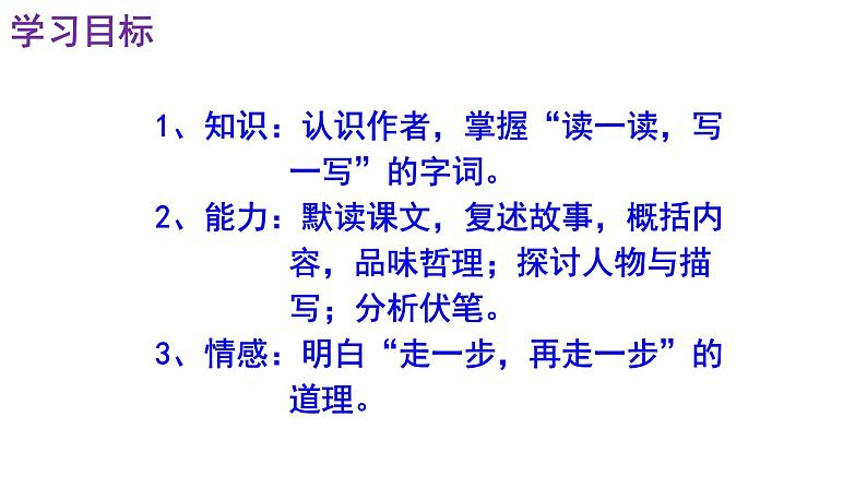人教部编版七年级语文上册课件第14课 《走一步,再走一步》精品实用课件第2页