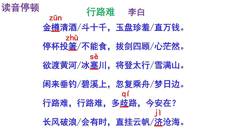 人教部编版九年级语文上册第14课《诗词三首》精品实用课件05