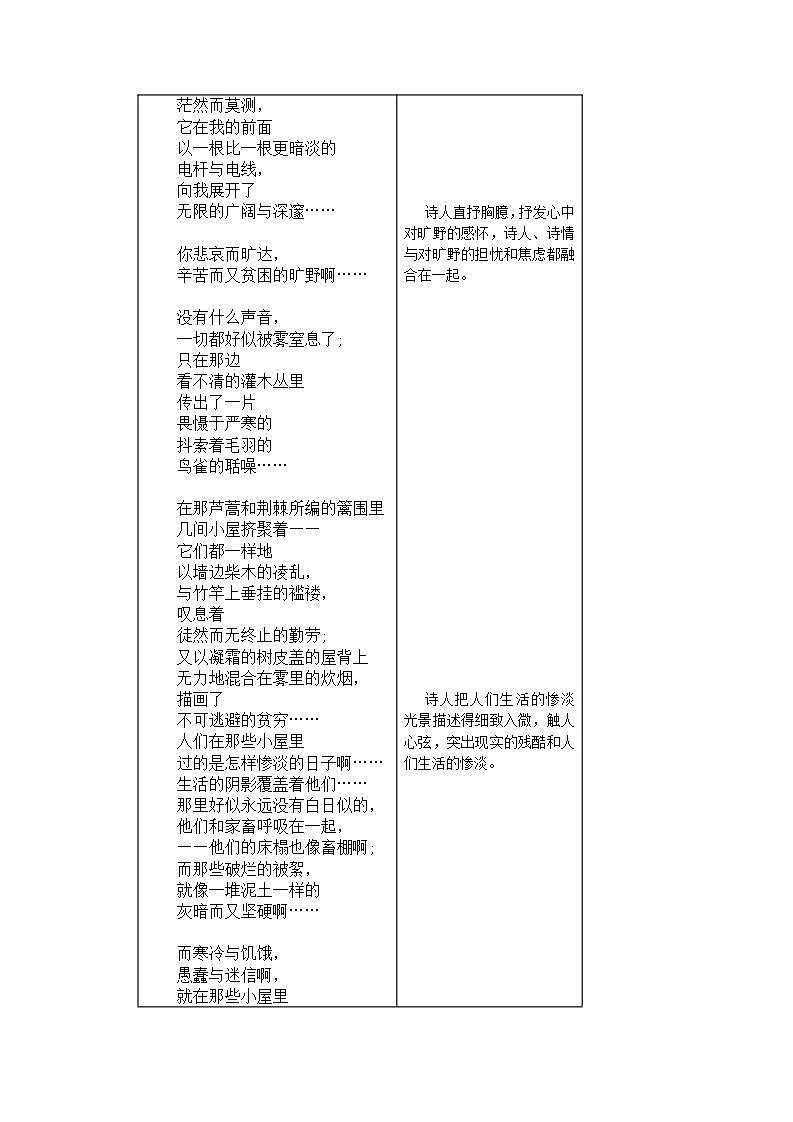 旷野 黎明的通知 《艾青诗集》全赏析第3页