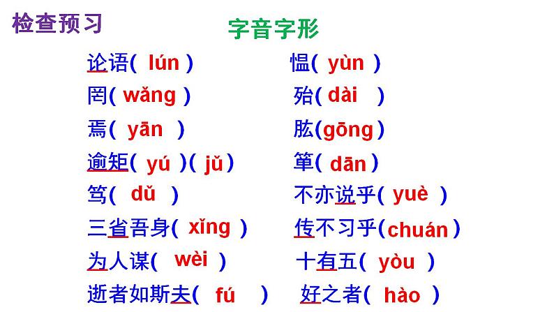 人教部编版七年级语文上册课件第11课  《论语》十二章 精品实用课件第7页
