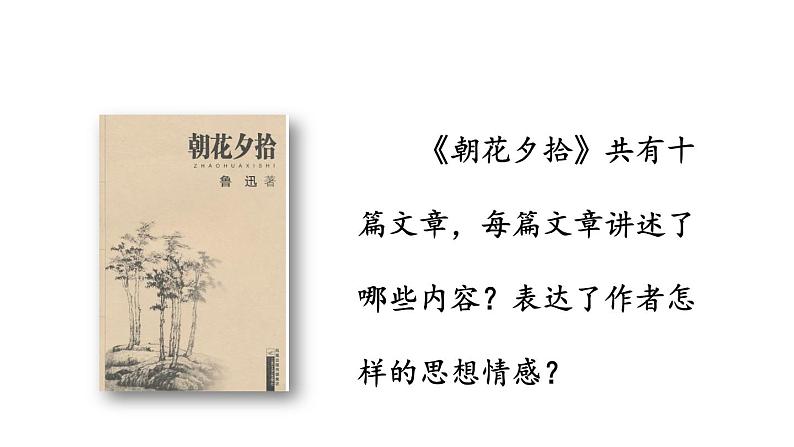 部编版七年级语文上册课件--第三单元 名著导读：《朝花夕拾》 消除与经典的隔膜第5页