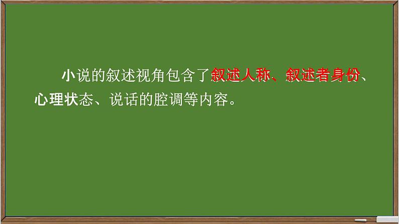 初中语文+九年级+小说中的叙述视角 课件03